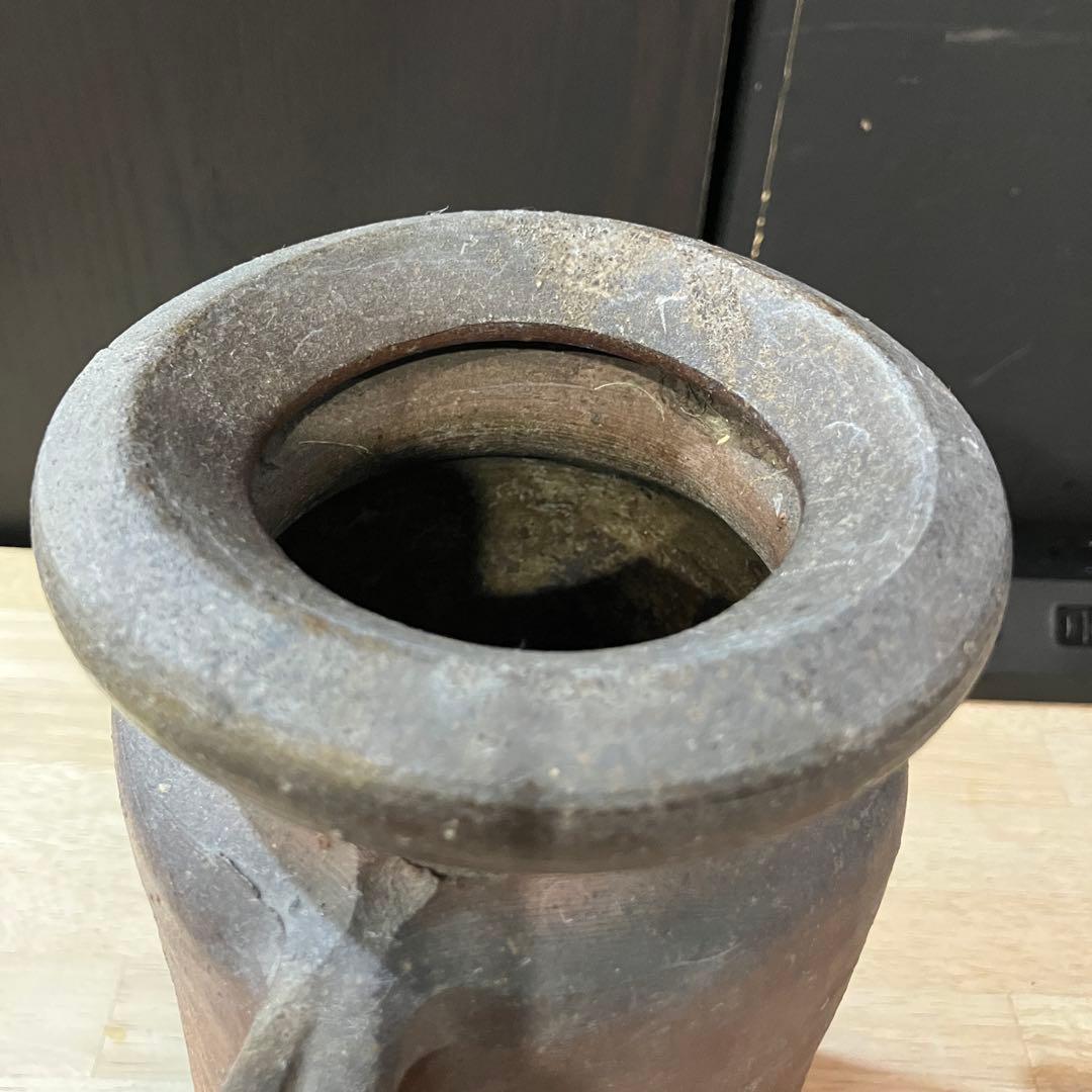 備前焼 耳付花入