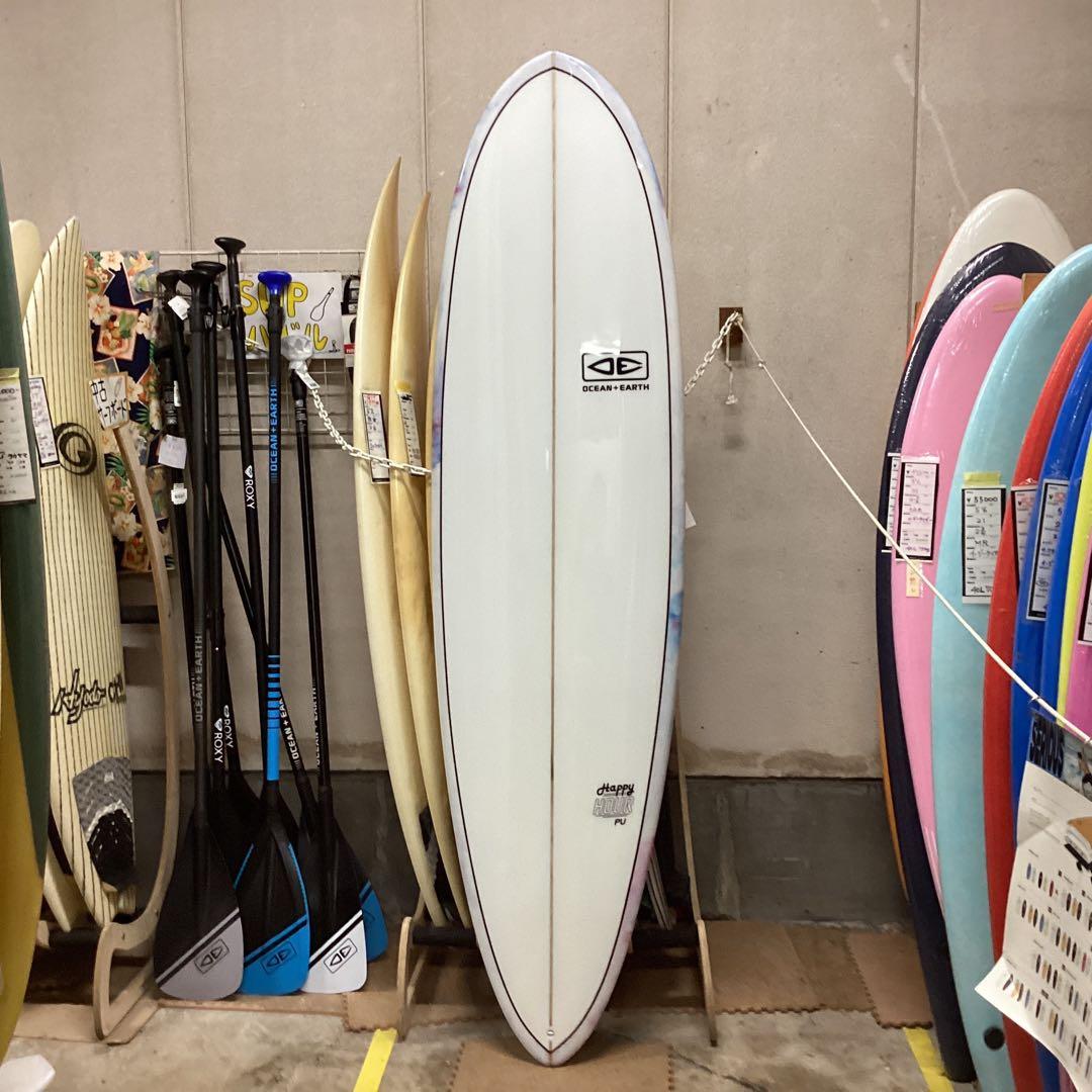 新品格安オーシャン＆アース非常に乗りやすいハッピーアワー7’6PUフィン付き❣️