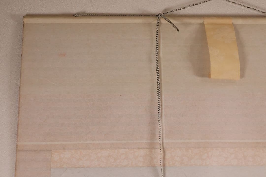 【模写】日本画 彩色 苅谷翠虹「猛虎の図」絹本 掛け軸 大幅 木箱 MA547