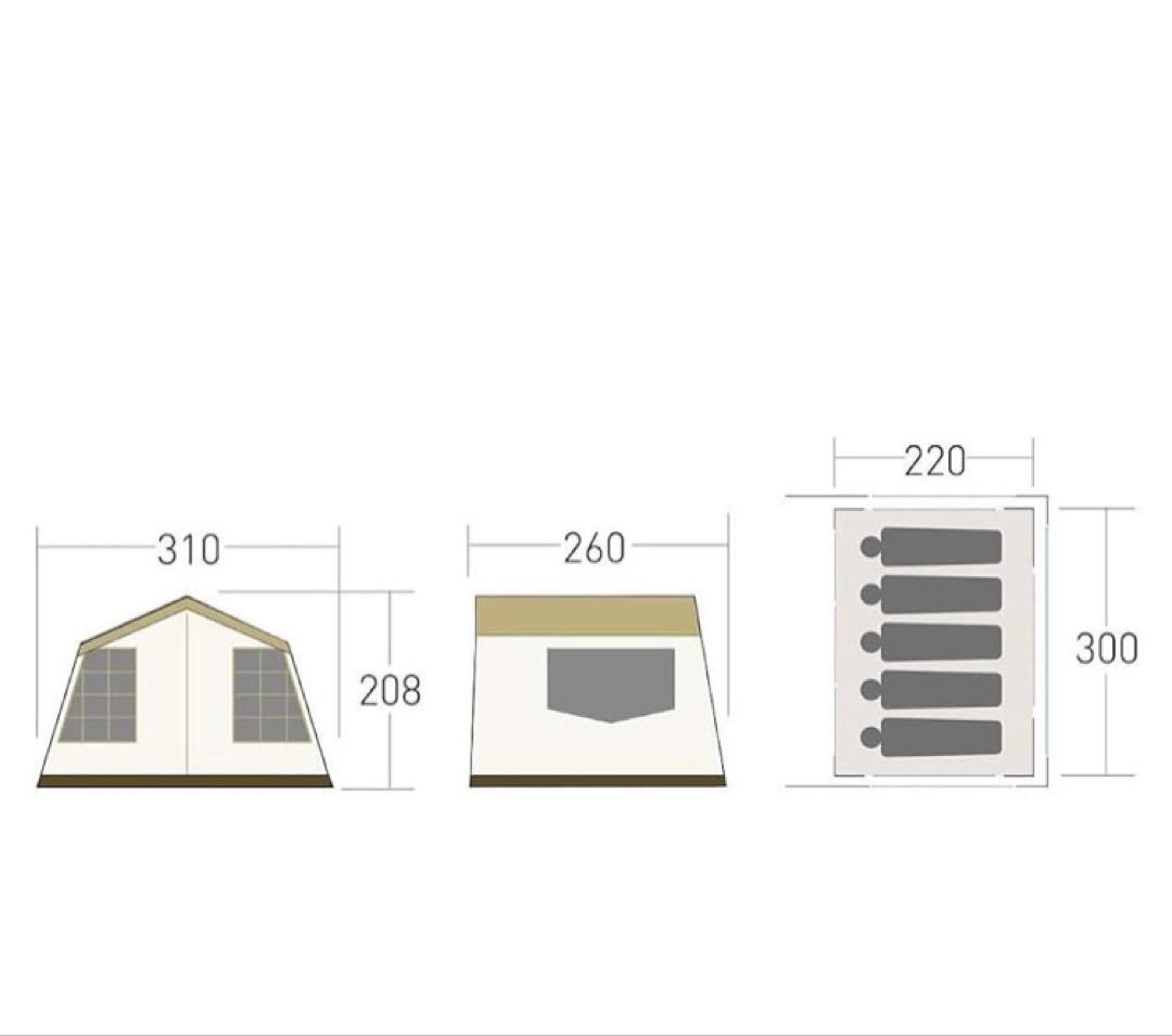 ogawa オーナーロッジ タイプ52R T/C 新品未開封5人用