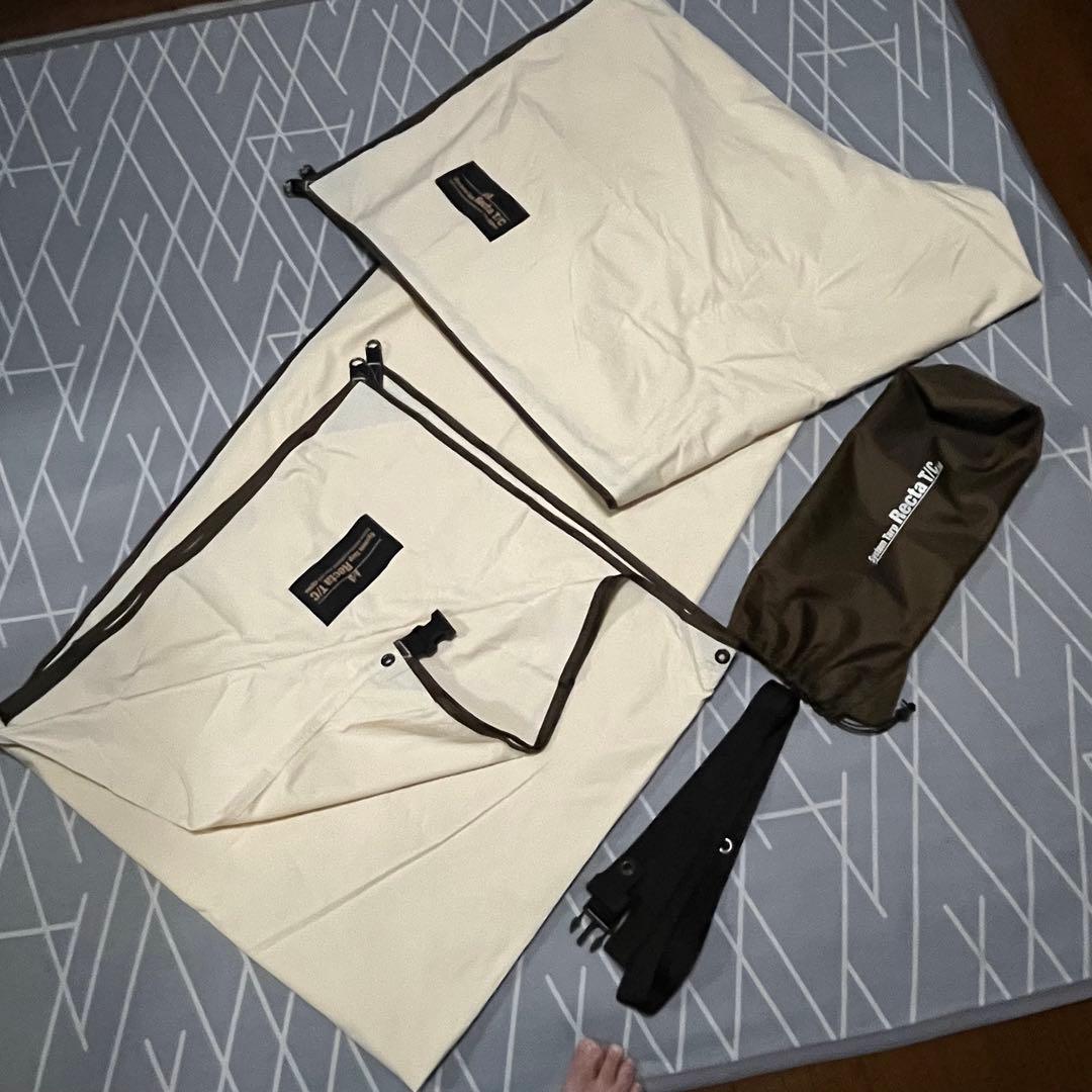 オガワシステムタープレクタT/C オフホワイト／ダークブラウン （ロープ無し）