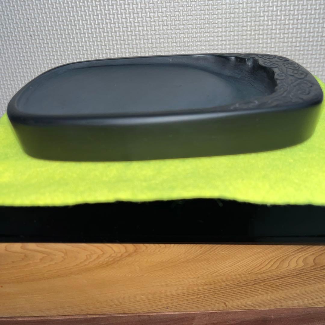 ⭕️龍渓石硯　「流雲硯」 大森丁斉　破天荒　日展入選　女性好み　バランス美しい