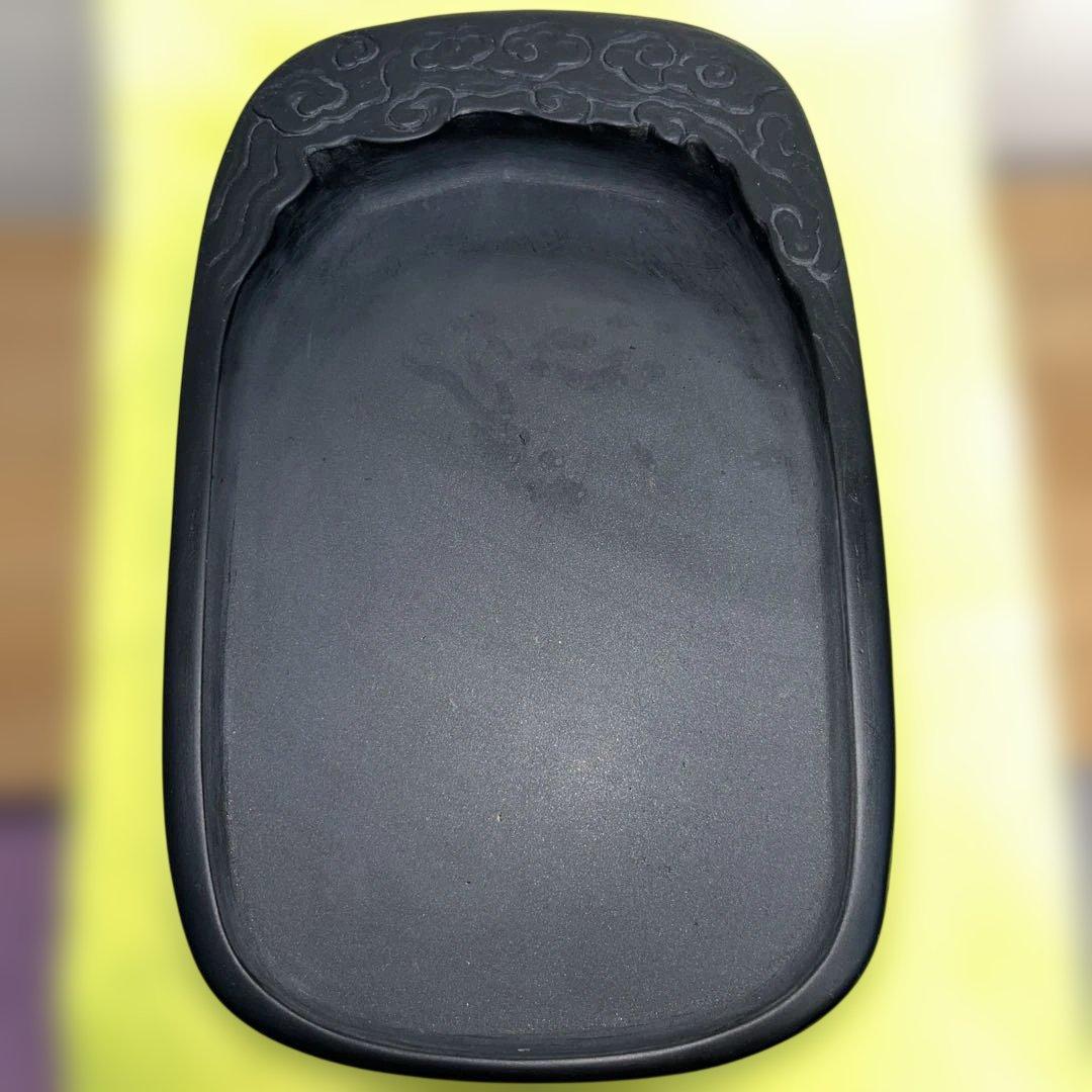 ⭕️龍渓石硯　「流雲硯」 大森丁斉　破天荒　日展入選　女性好み　バランス美しい