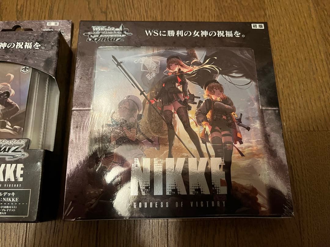 ヴァイスシュヴァルツ NIKKE 未開封ボックス初版、トライアルデッキ、購入特典