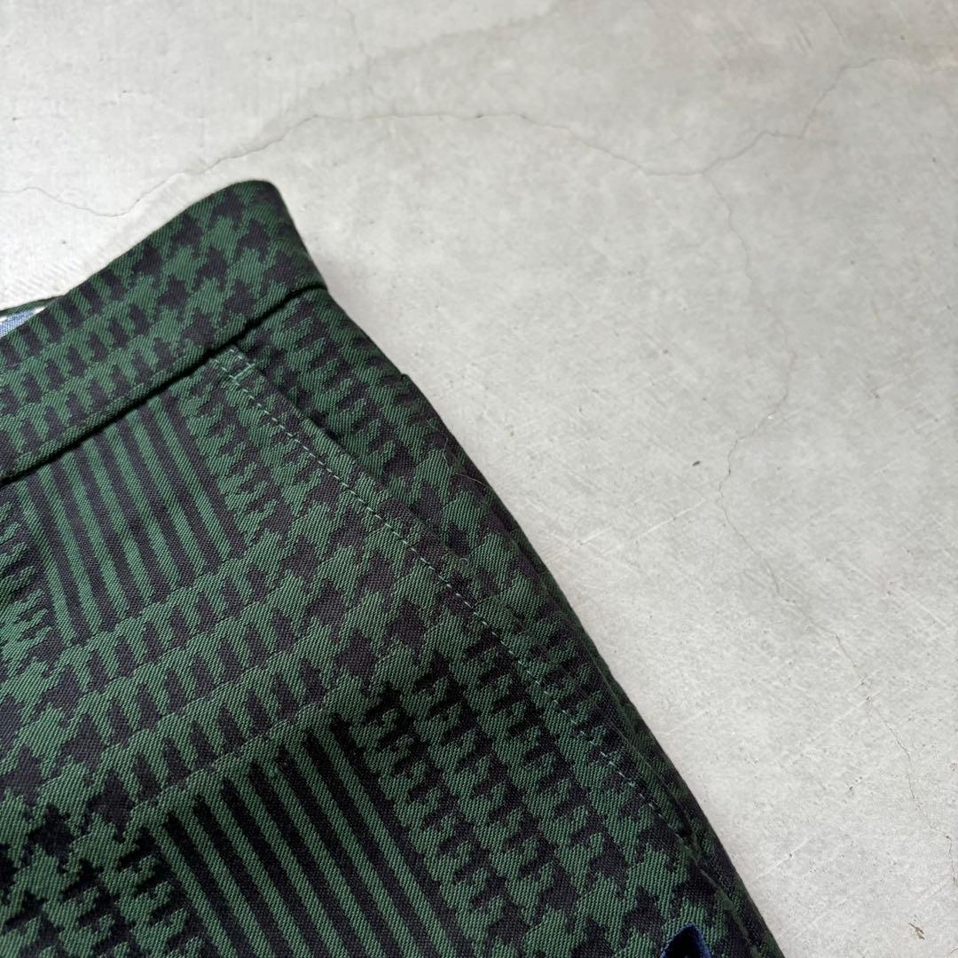 MASTER BUNNY EDITION 千鳥孔子柄 ストレッチ ロングパンツ