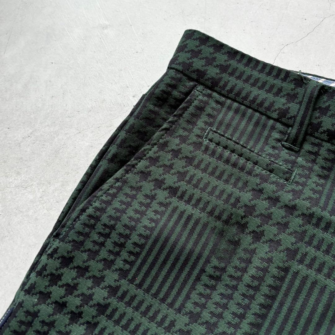 MASTER BUNNY EDITION 千鳥孔子柄 ストレッチ ロングパンツ