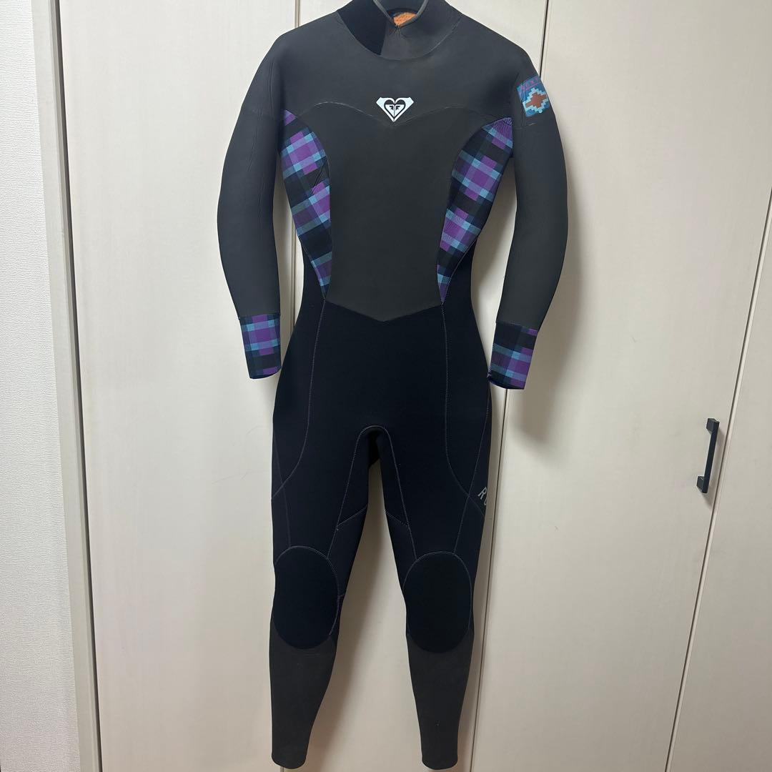 ❤️ROXY❤️５㎜フルスーツ❤️ブラック/パープル