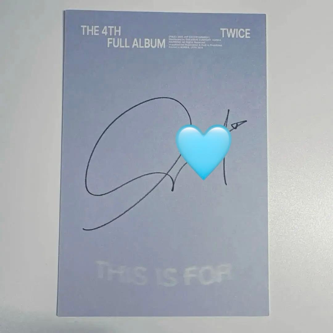 TWICE ミナ　直筆サイン