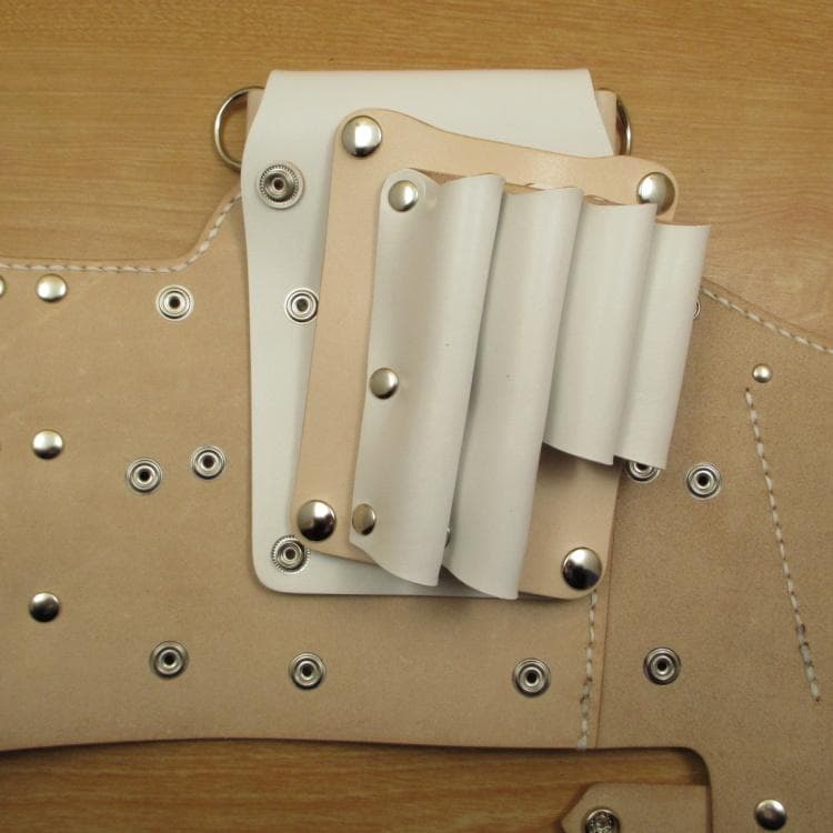 【トリマー向き】 ８丁　ホワイト＆ナチュラル　シザーケース　TSC-13/CWB