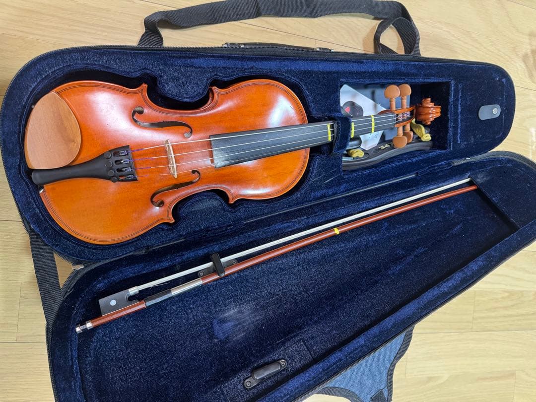 【美品】1/2バイオリン 本体とハードケース付き