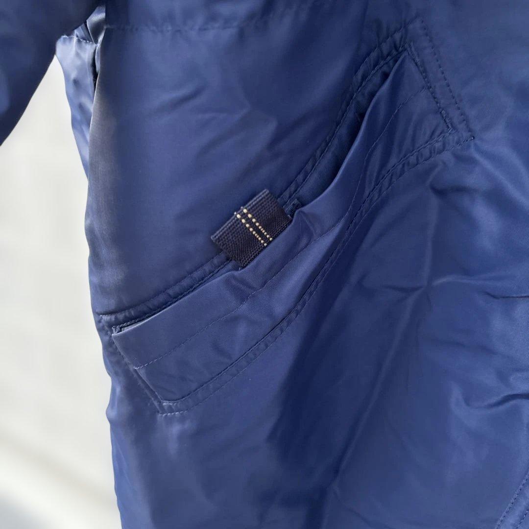 90s NIKE 美品　銀タグ 裏ボア ベンチコート ビッグスウッシュ　L