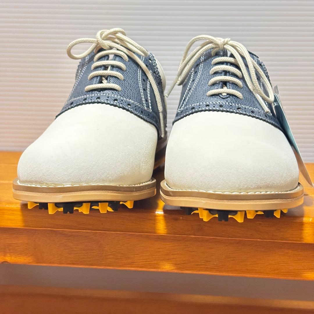 【未使用タグ付】Buckwheat ゴルフシューズ 24.5 完全防水 スパイク