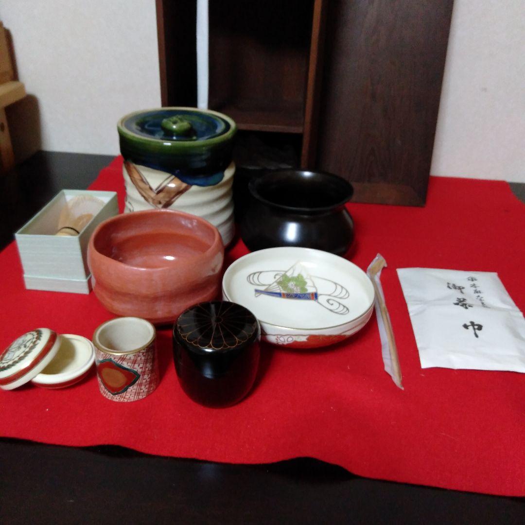 桑材の短冊茶箱