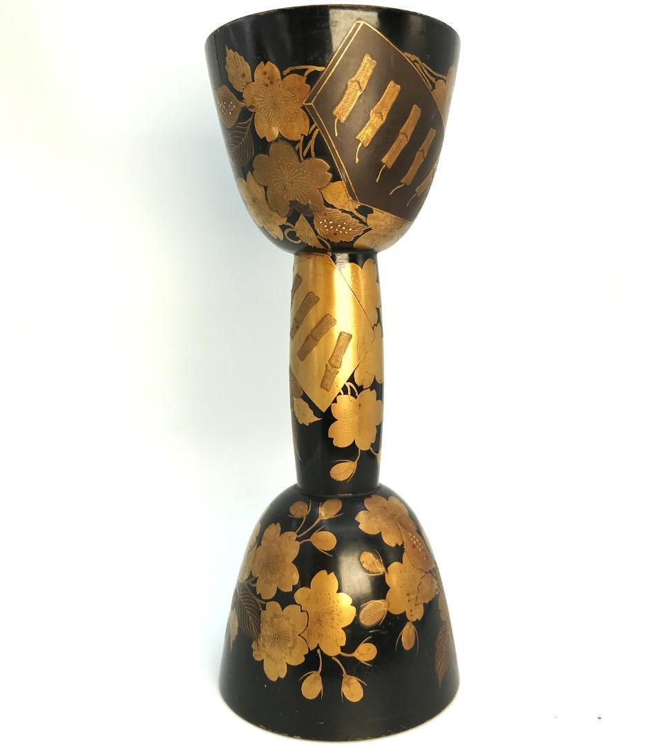 小鼓　古胴　和楽器　能楽　鼓　蒔絵　筒