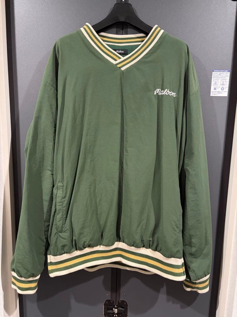 メンズウェア malbon golf Varsity Nylon Pullover L