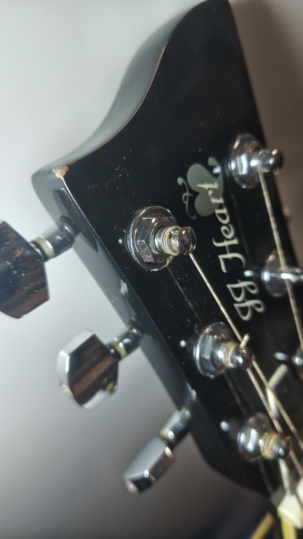 JJ Head ブラックアコースティックギター