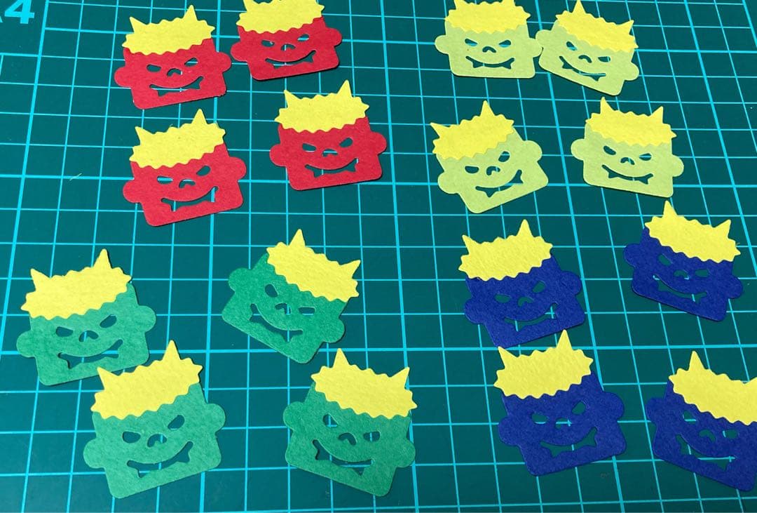 アルバム飾り　クラフトパンチ　節分　受付中(^O^)