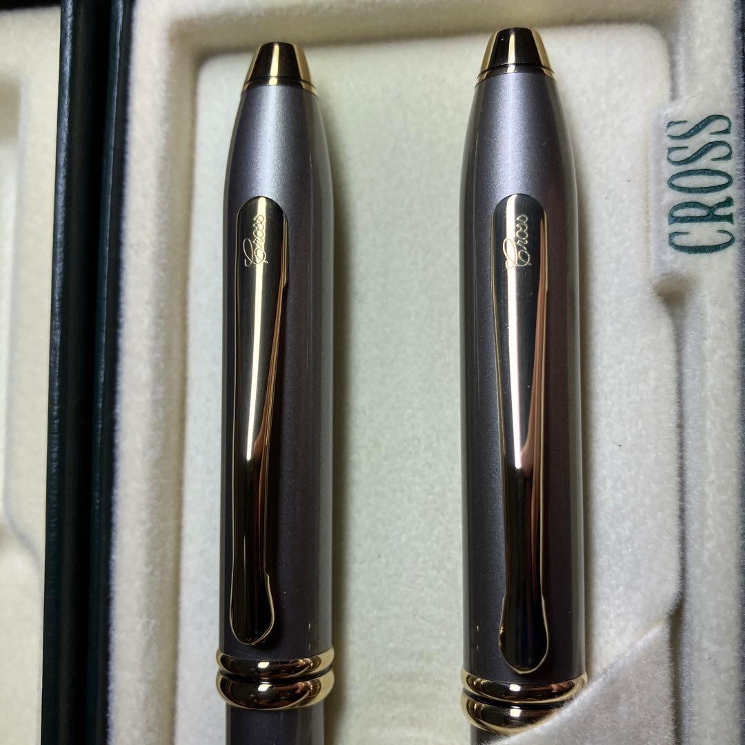 廃盤　旧ロゴ　CROSS タウンゼント　グレー　ゴールド