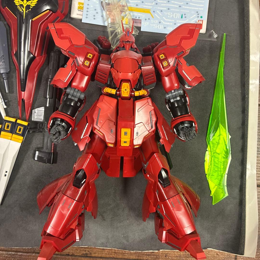 シ*グ様 ガンプラ（説明書付き）ジャンク品　MGνガンダム+サザビー　ver.K