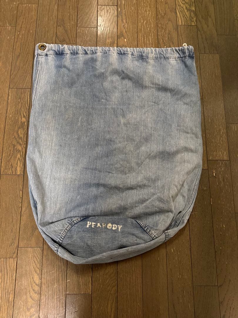 40’s US NAVY ARMY 米軍 デニムランドリーバッグ ステンシル