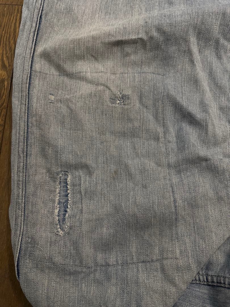 40’s US NAVY ARMY 米軍 デニムランドリーバッグ ステンシル