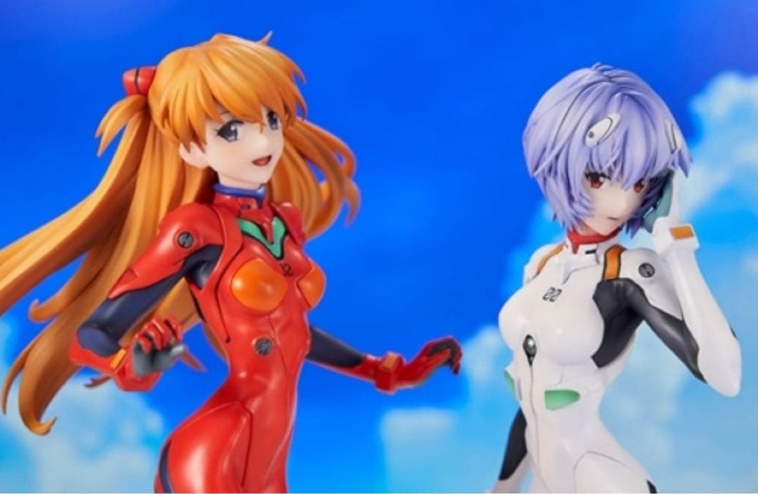 愛蔵版新世紀エヴァンゲリオン 惣流•アスカ•ラングレー&綾波レイ フィギュア限定