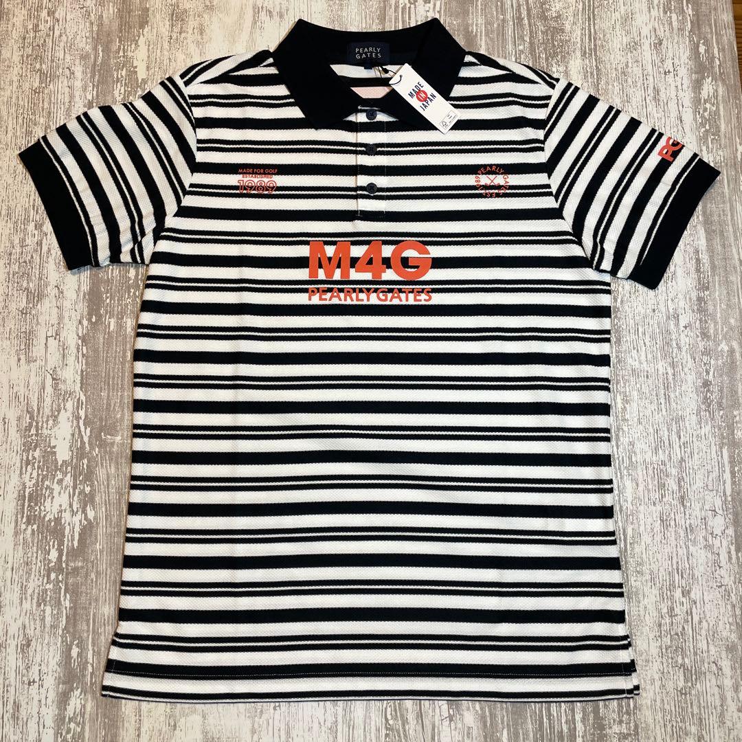 PEARLY GATES ゴルフウェア　ボーダー 半袖ポロシャツ サイズ4
