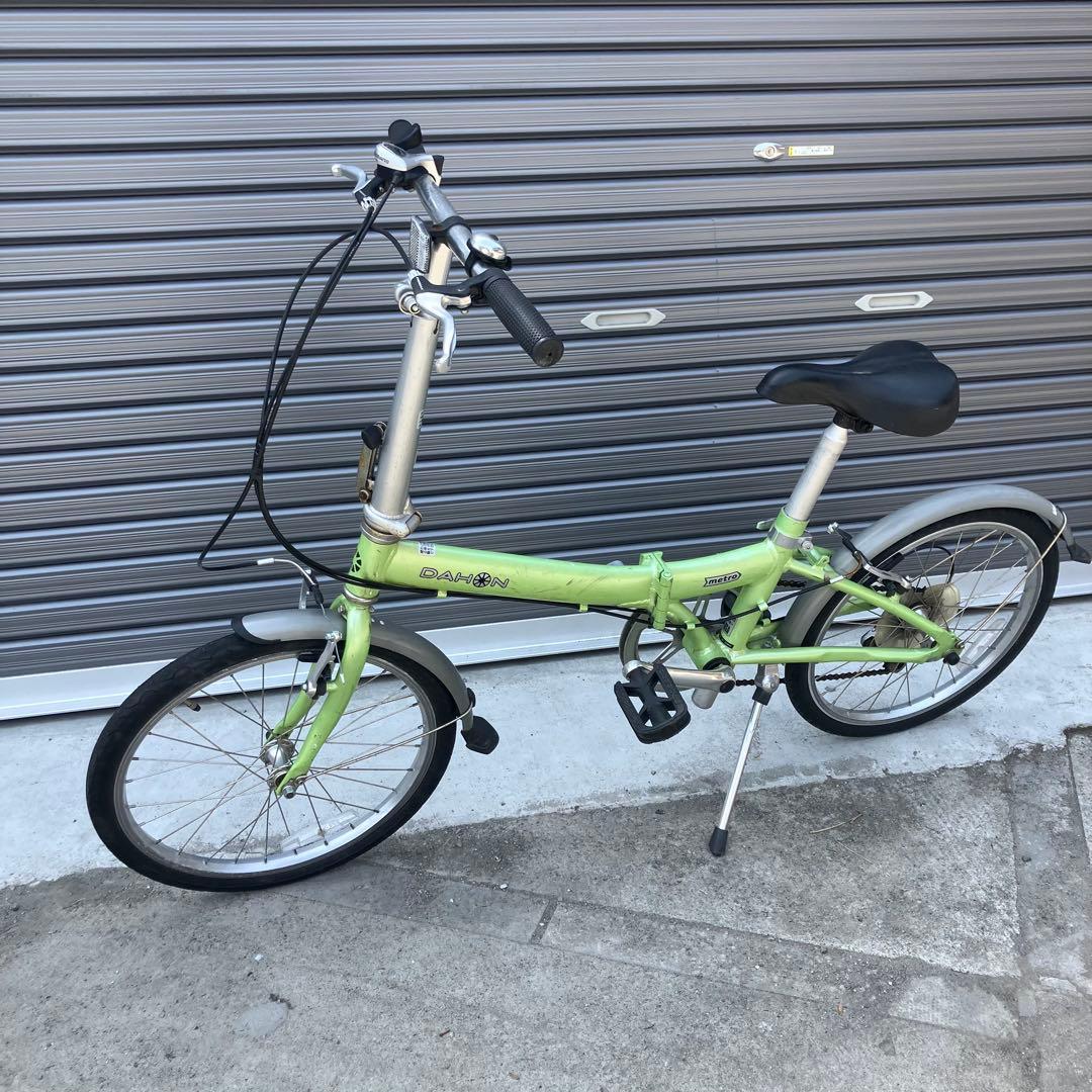 ビンテージ DAHON ダホン メトロ 折り畳み自転車 20インチ グリーン