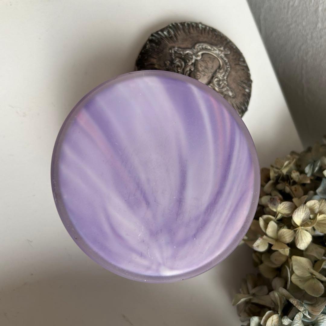 フランスアンティーク　トワレセット　コットン用の瓶　ブロカント　入れ物