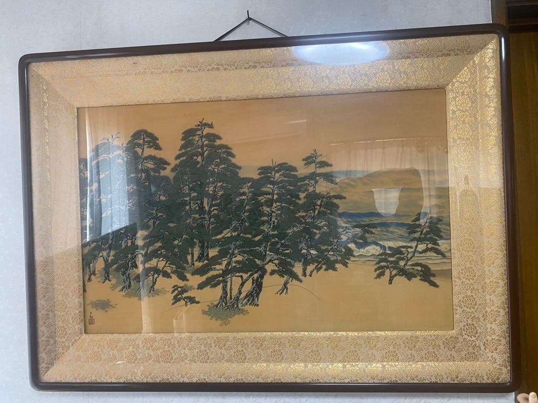 日本画・日本画家・『海十題の内　松韻涛声』横山大観