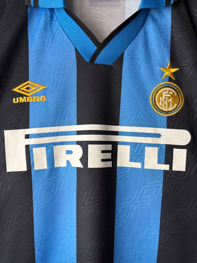 90s umbro インテルミラノ　ユニフォーム ゲームシャツ　アンブロ