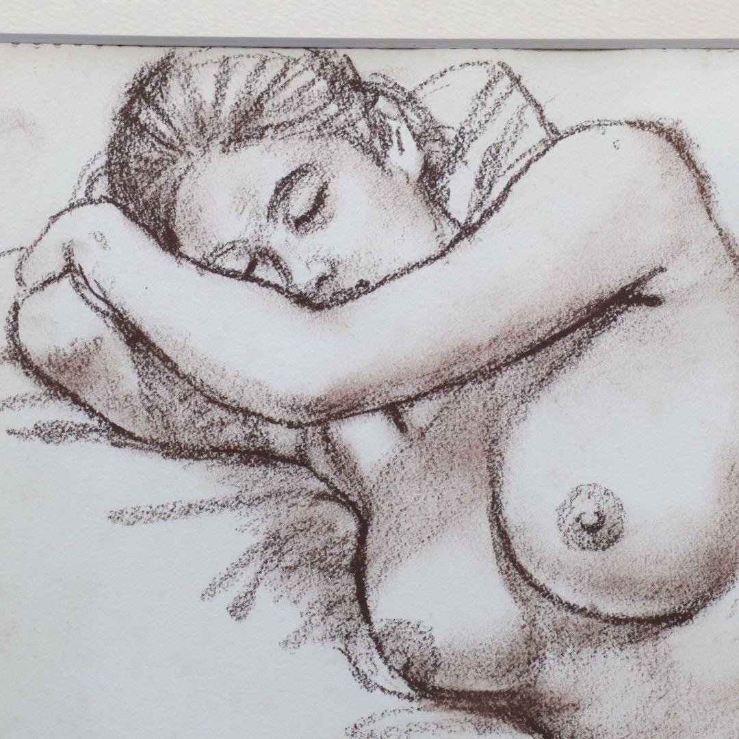 小磯良平 デッサン 肉筆 蔵出し品