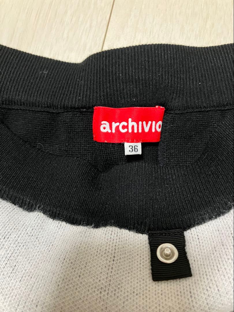(美品)アルチビオarchivio トナカイセーター・ロゴ柄スカート サイズ36