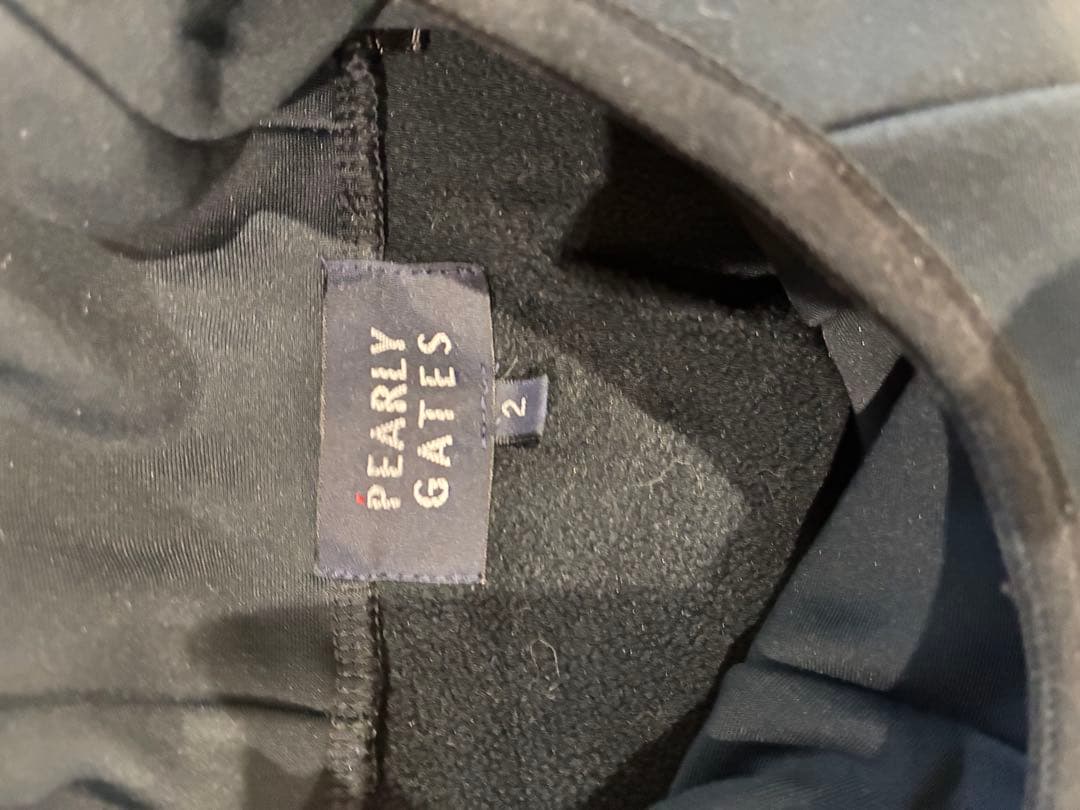 PEARLY GATES 裏起毛 パーカーレディース Lサイズ ダークネイビー