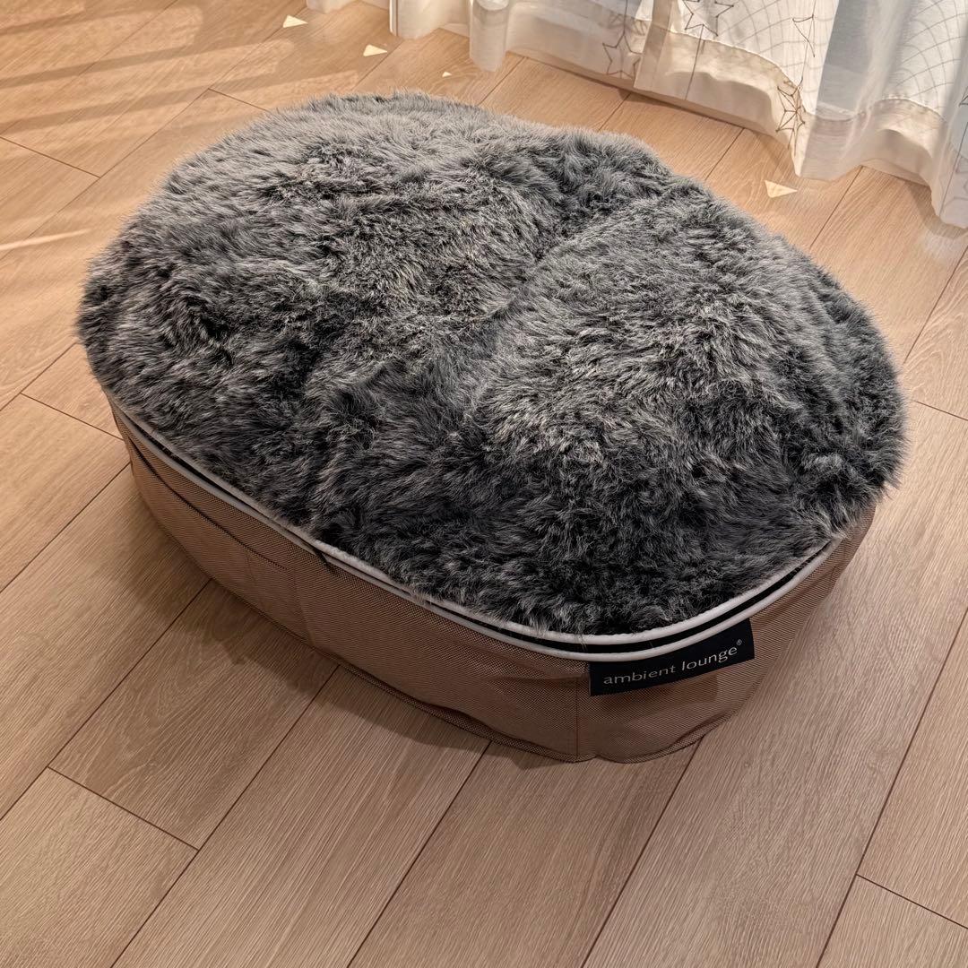 ambient lounge 犬ペットラウンジ S ウルフグレー/取替カバー付