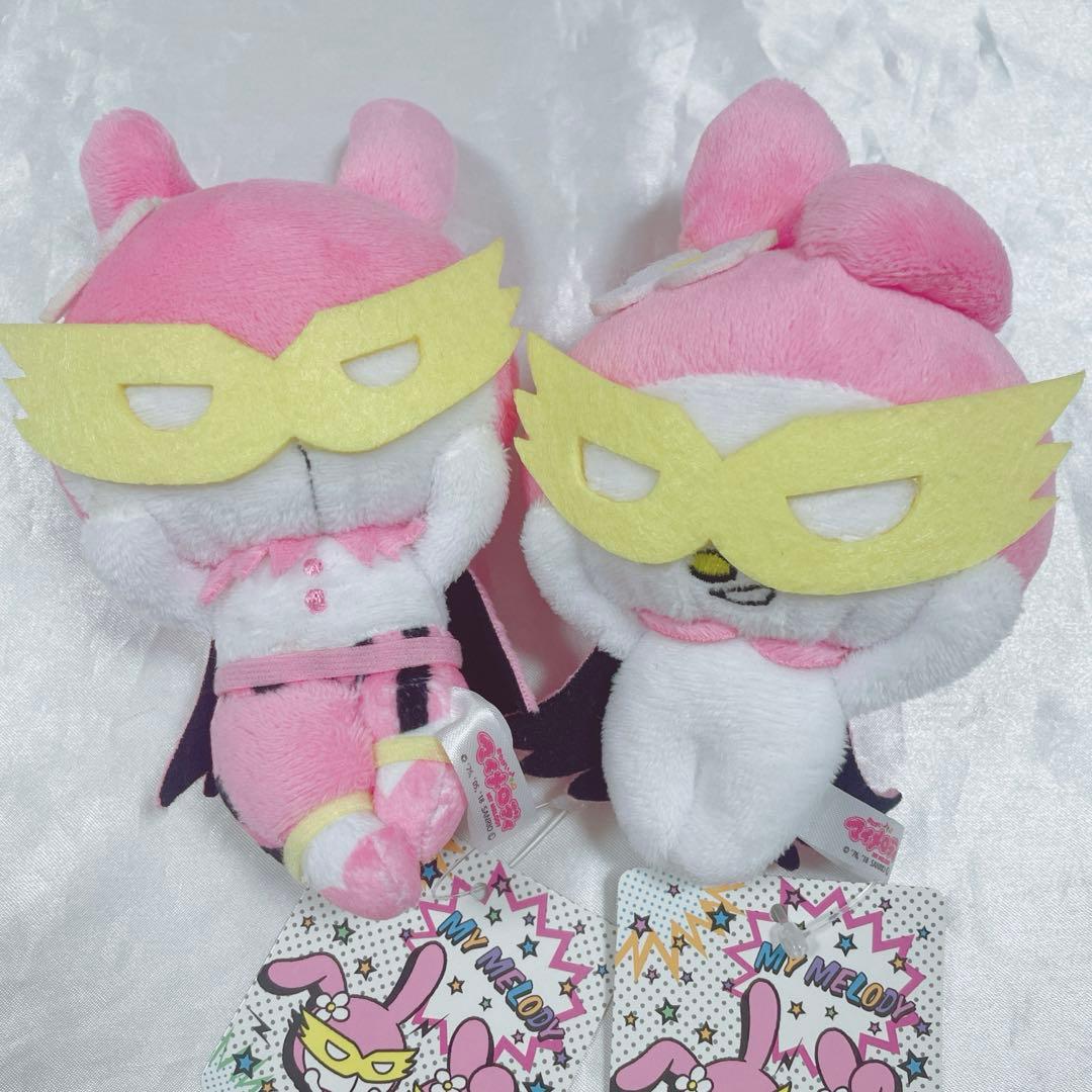おねがいマイメロディ　マイメロディ　ウサミミ仮面　ぬいぐるみ　キーホルダー