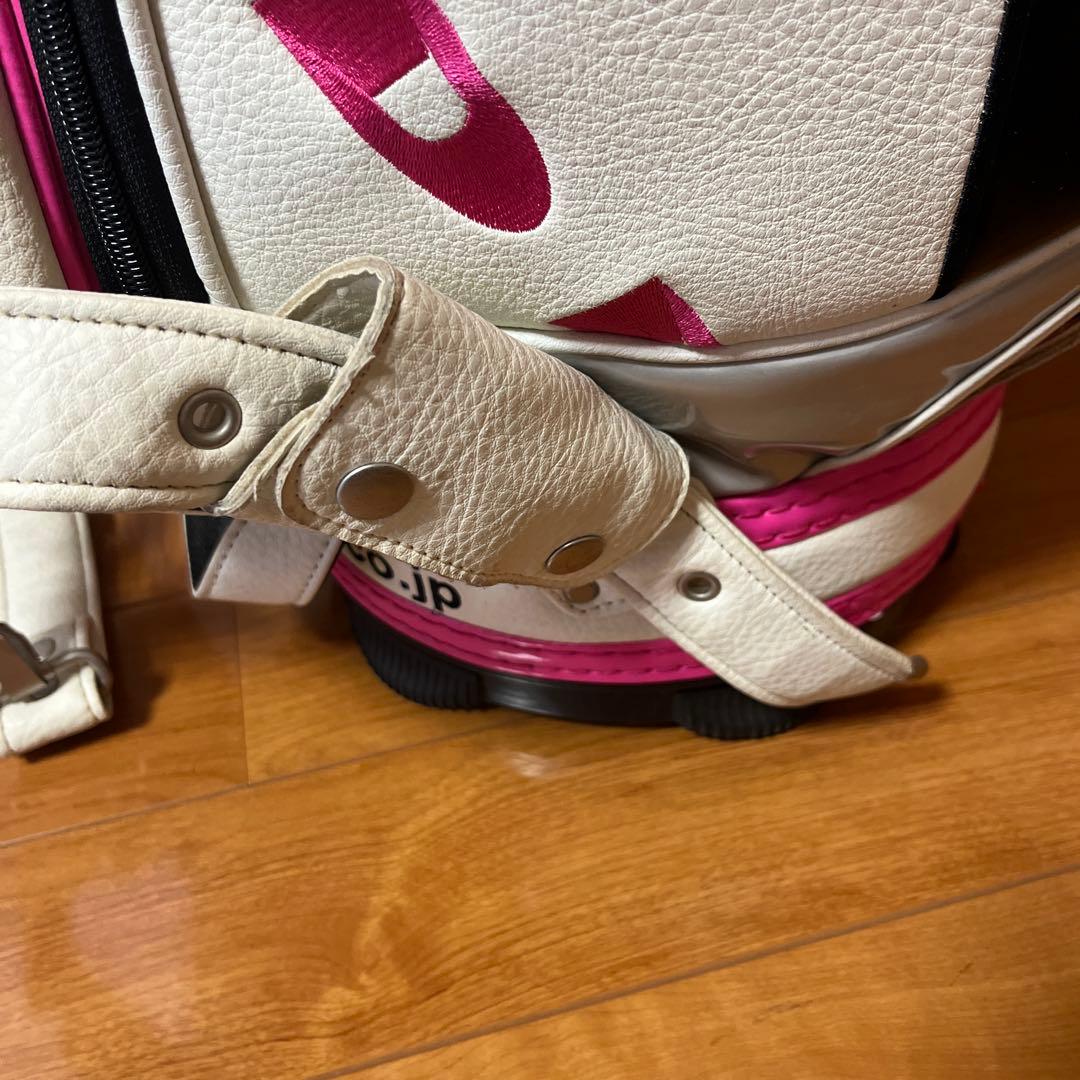 RODDICK キャディバッグ ホワイト/ピンク