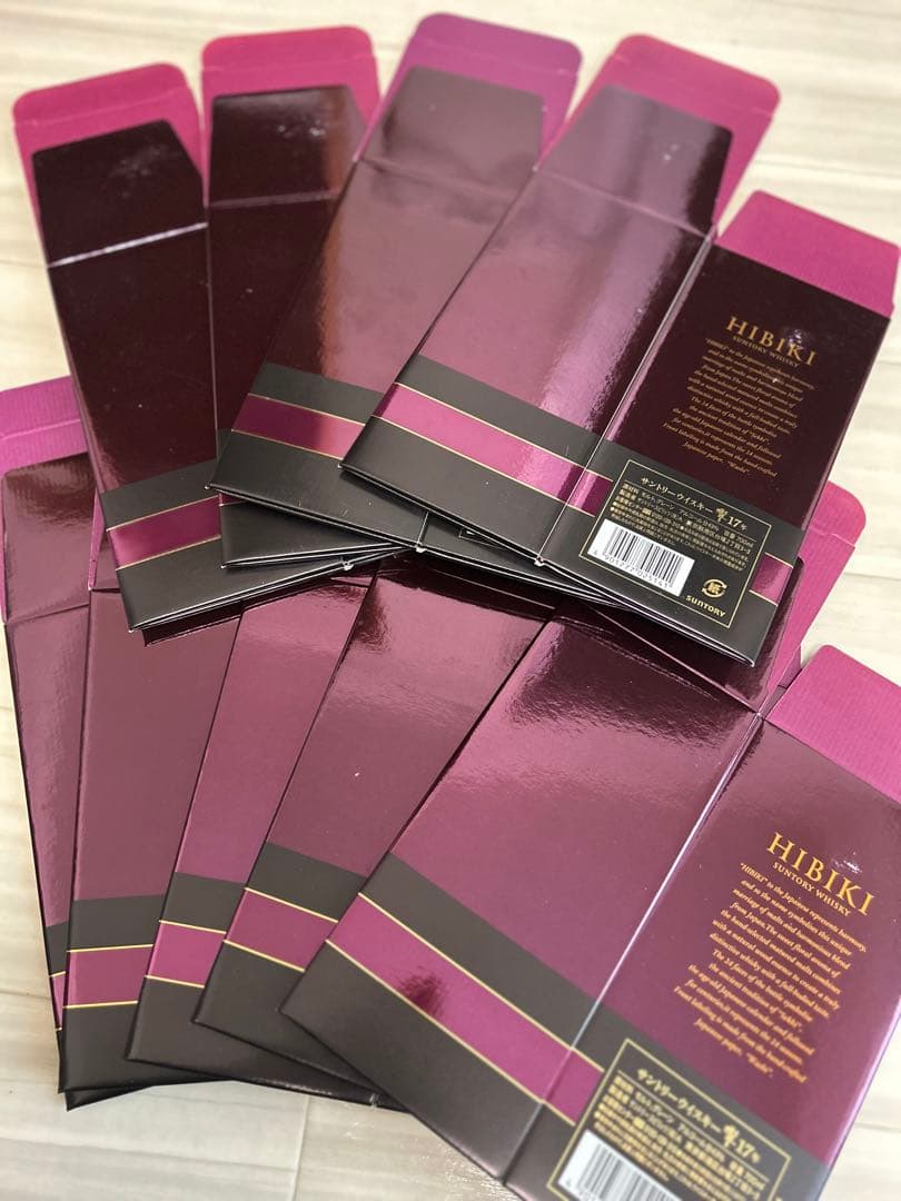 箱のみ　中身　空瓶なし　 響17年 ウイスキー 空箱9枚セット