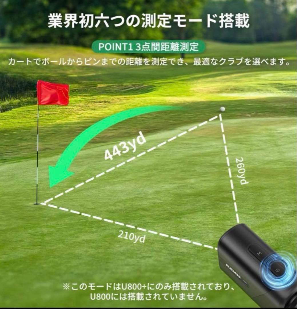 【美品】EENOUR ゴルフレーザー距離計 Ultra-mini U800+