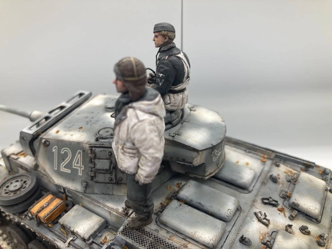 戦車完成品 1/35 3号戦車L型 ヴィネット全塗装済み完成品
