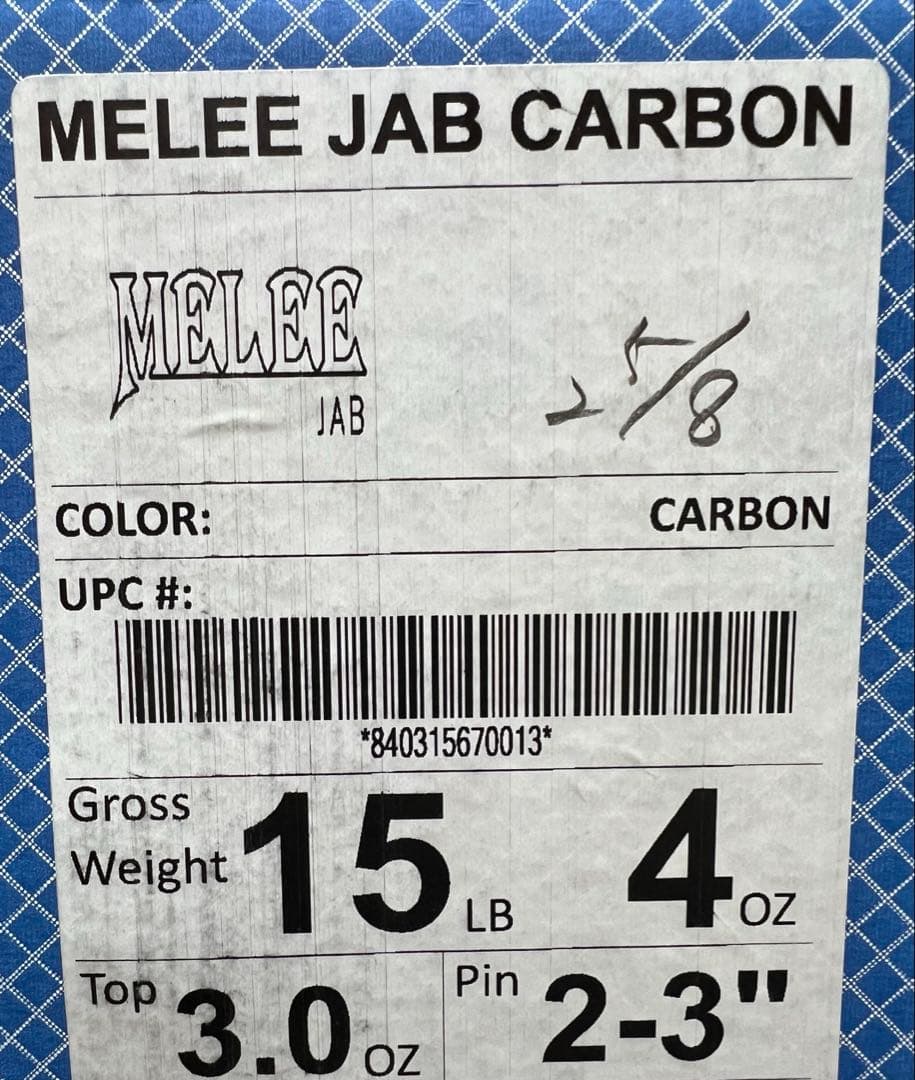 ボウリング　メーリージャブカーボン　15ポンド 試投のみ！