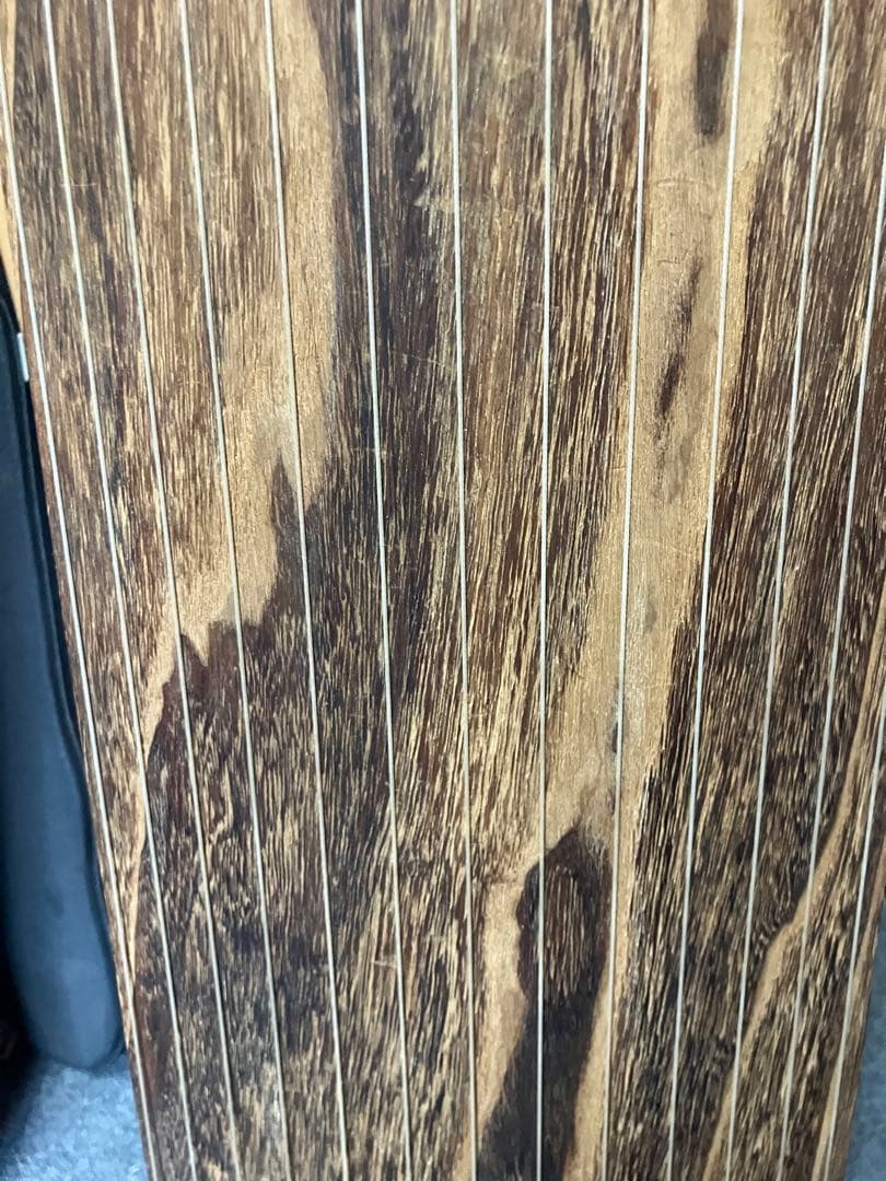 13弦 筝 並甲 すだれ彫り 甲に琴柱の倒れた