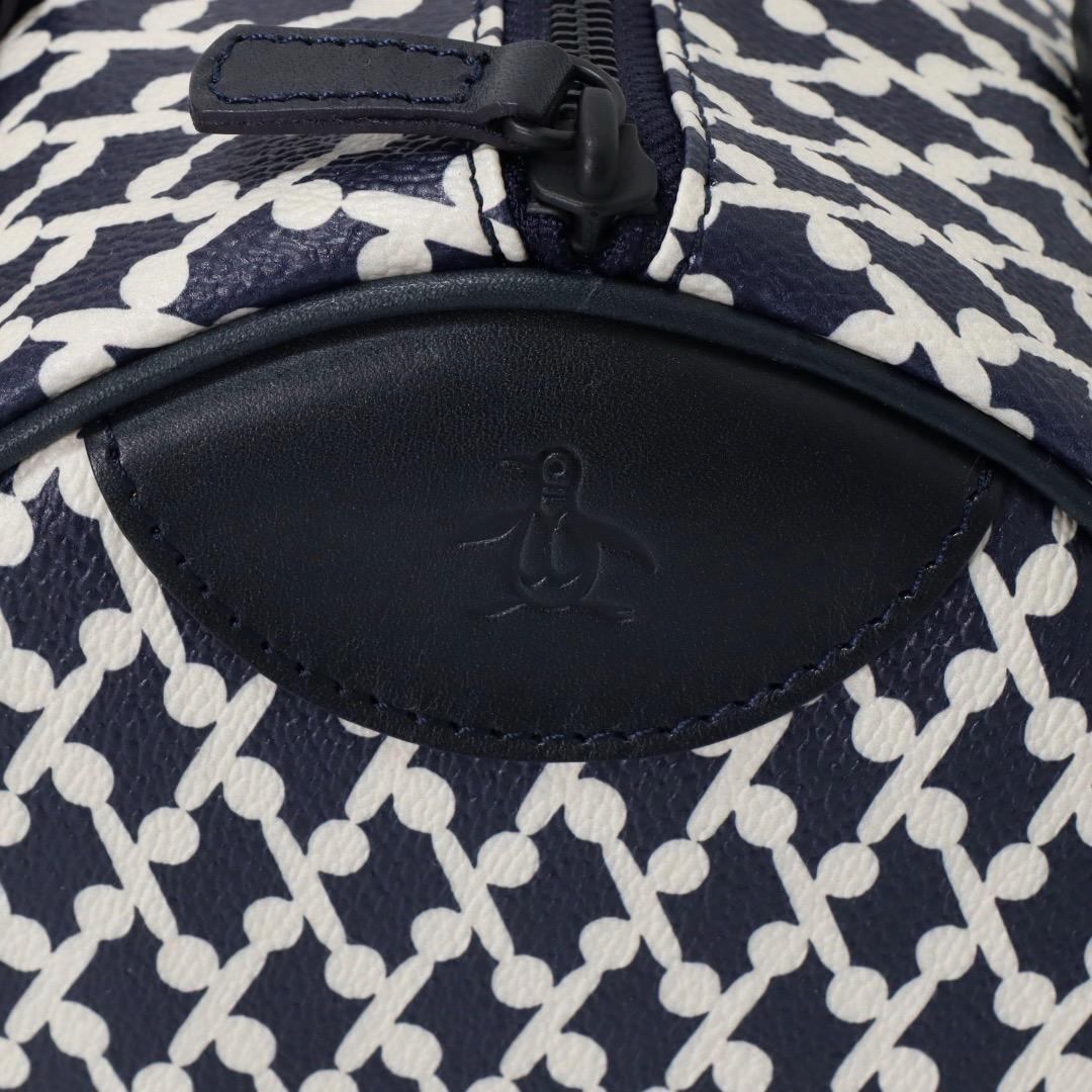 定価49,500円 マンシングウェア GOLF 持ち手牛革 日本製 ドラムバッグ