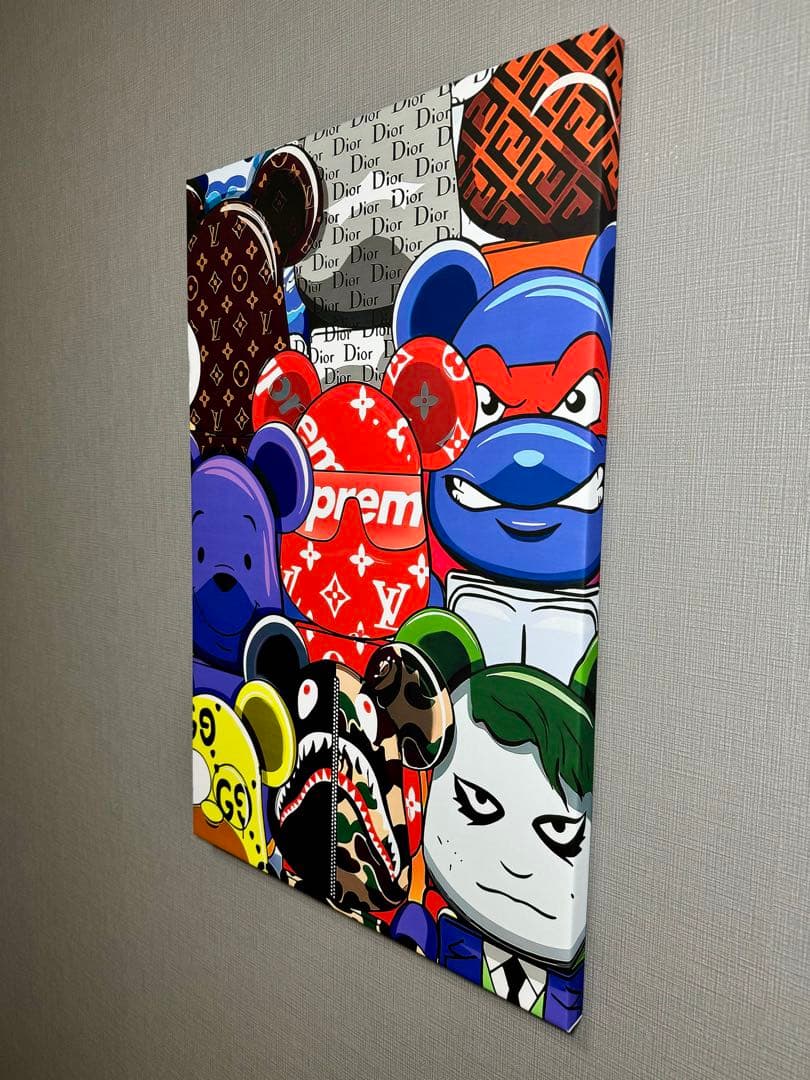 No.248木枠付きキャンバスアート　ブランドアートポスター　ベアブリック