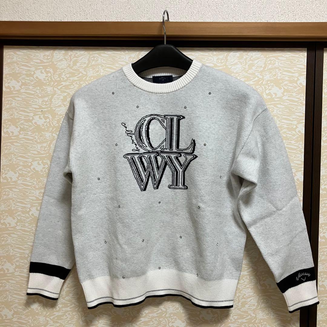 キャロウェイゴルフ Callaway Golf クルーネックセーター ホワイト