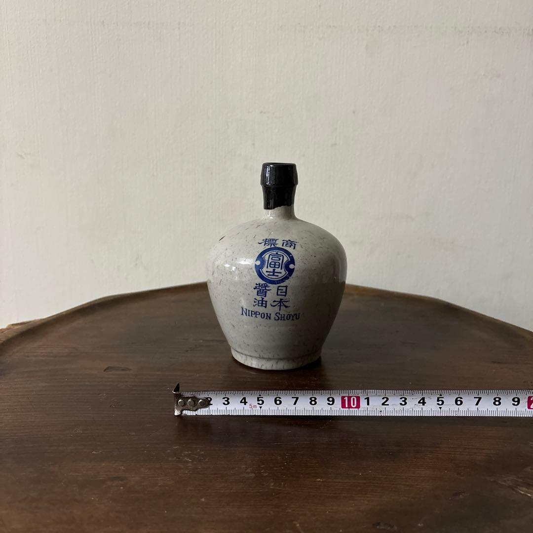 日本醤油　富士　肥前　金富良　アンティーク　徳利　酒器　古道具　花器　検:李朝