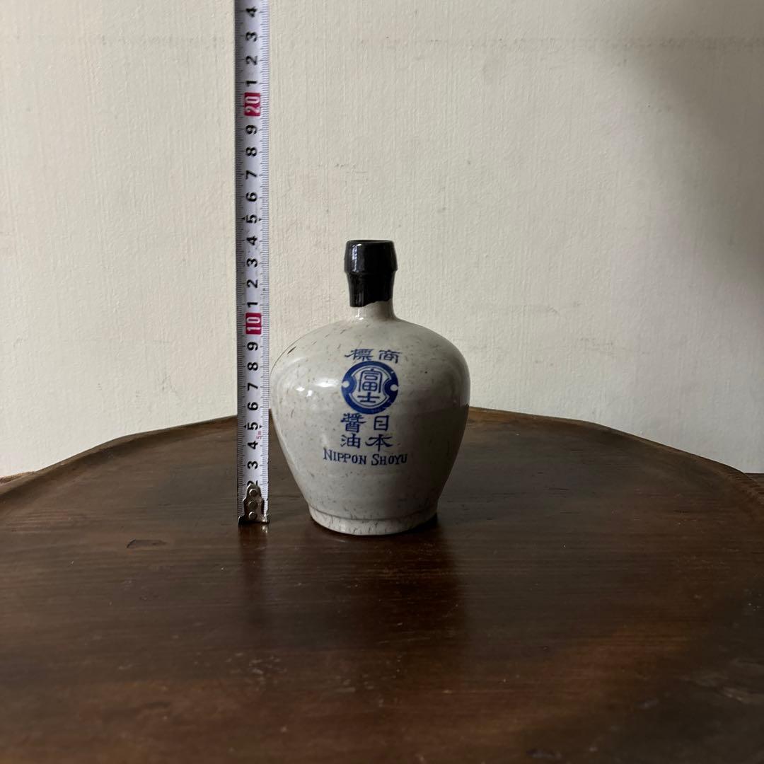 日本醤油　富士　肥前　金富良　アンティーク　徳利　酒器　古道具　花器　検:李朝