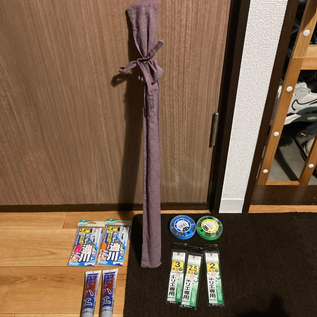 ダイワ カーボウィスカー パワーメッシュ ハエ 硬調 45 道具セット