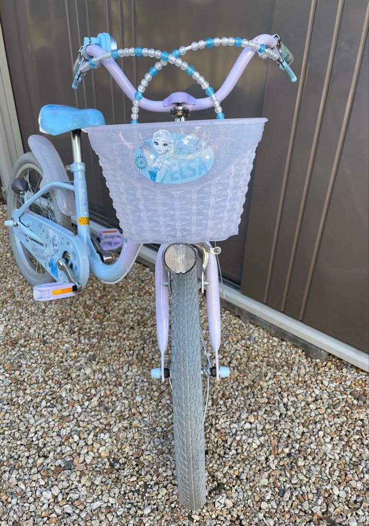 【直接引き渡し】18インチ　子供用自転車　アイデス　アナと雪の女王