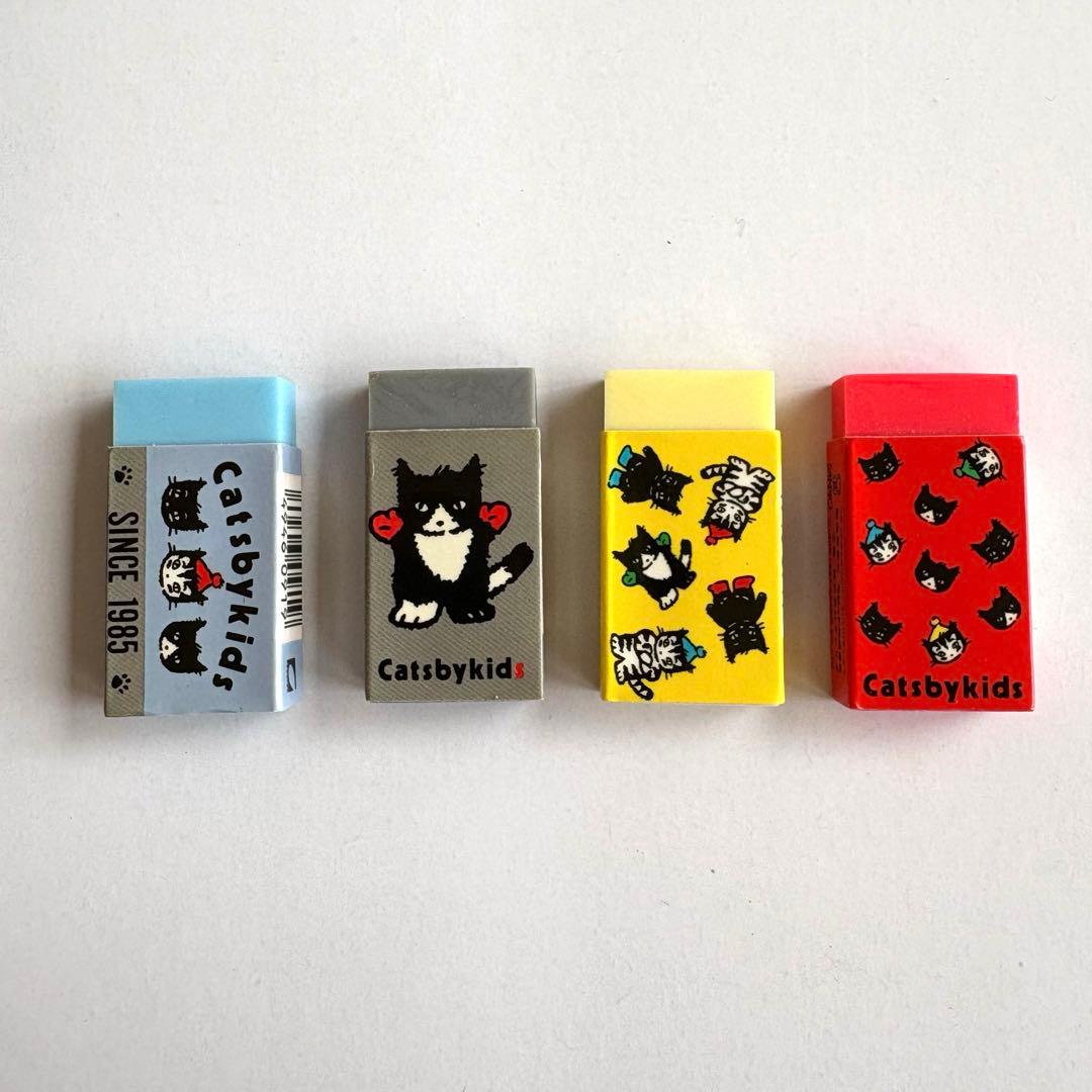 希少！サンリオ 昭和レトロ 80年代 Catsbykids 消しゴム